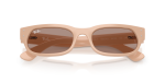 แว่นกันแดด Rayban RB2236F-69004Q Nude Brown Rayban RB2236F 69004Q close-up ด้านหน้า