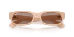 แว่นกันแดด Rayban RB2236F-69004Q Nude Brown Rayban RB2236F 69004Q close-up ด้านหน้า