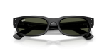 แว่นกันแดด Rayban RB2236F-901/31 Black Green Rayban RB2236F 901/31 close-up ด้านหน้า