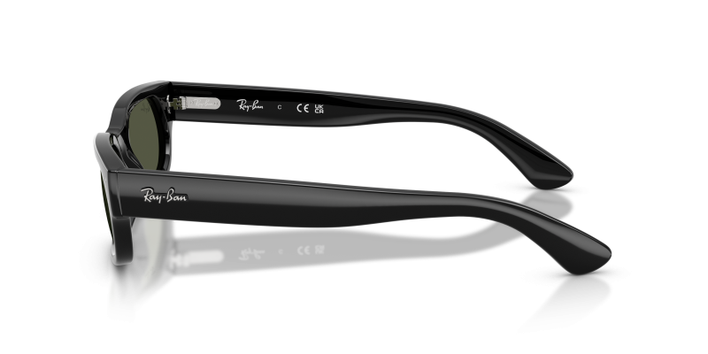 แว่นกันแดด Rayban RB2236F 901/31 มุมข้าง ทรงไม่สม่ำเสมอ Asia Fit