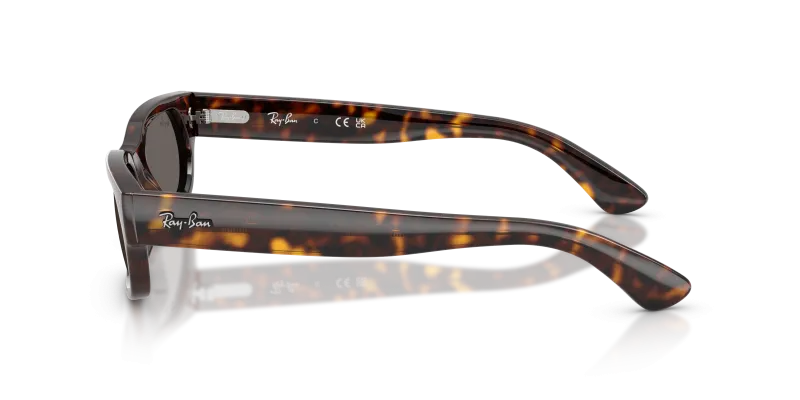 แว่นกันแดด Rayban RB2236F-902/B1 902/B1 มุมข้าง ทรงเรขาคณิตลายฮาวานา
