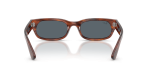 แว่นกันแดด Rayban RB2236F-954/R5 Striped Havana Blue Rayban RB2236F-954/R5 ขาแว่นด้านใน