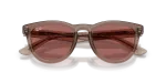 แว่นกันแดด Rayban RB2237-682769 Transparent Light Brown Dark Violet แว่นกันแดด Rayban RB2237-682769 close-up ด้านหน้า