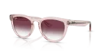แว่นกันแดด Rayban RB2237-69018H มุมเฉียง สีชมพูโปร่งใส สำหรับทุกเพศ