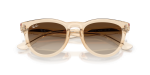 แว่นกันแดด Rayban RB2237-690213 Transparent Nude Brown Gradient แว่นกันแดด Rayban RB2237-690213 close-up ด้านหน้า