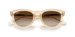 แว่นกันแดด Rayban RB2237-690213 Transparent Nude Brown Gradient แว่นกันแดด Rayban RB2237-690213 close-up ด้านหน้า