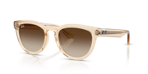 แว่นกันแดด Rayban RB2237-690213 มุมเฉียง สีนู้ดโปร่งใส สำหรับทุกเพศ