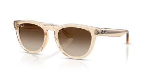 แว่นกันแดด Rayban RB2237-690213 มุมเฉียง สีนู้ดโปร่งใส สำหรับทุกเพศ