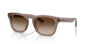 แว่นกันแดด Rayban RB2238-682713 มุมเฉียง สีน้ำตาลอ่อนโปร่งใส สำหรับทุกเพศ