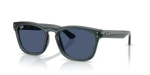 แว่นกันแดด Rayban RB2238-689780 มุมเฉียง สีน้ำเงินโปร่งใส สำหรับทุกเพศ