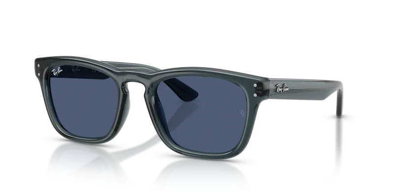 แว่นกันแดด Rayban RB2238-689780 มุมเฉียง สีน้ำเงินโปร่งใส สำหรับทุกเพศ