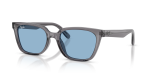 Rayban RB2243D 139972 แว่นกันแดดสีเทาโปร่งใสเลนส์ฟ้าอ่อน สำหรับทุกเพศ