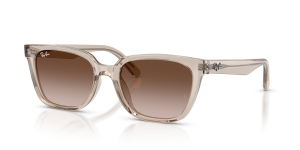 Rayban RB2243D 682713 แว่นกันแดดกรอบใสเลนส์น้ำตาลไล่ระดับ ทุกเพศ