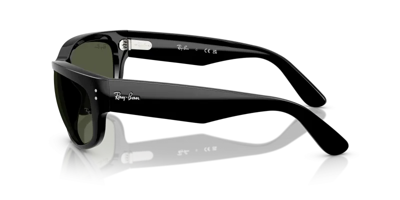 แว่นกันแดด Rayban RB2289 901/31 มุมข้าง ทรงหมอนโอเวอร์ไซส์ขาแว่นสีดำเรียบ