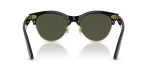 แว่นกันแดด Rayban Clubmaster Way RB2341-901/31 Black On Gold Green Rayban RB2341 901/31 ขาแว่นด้านใน