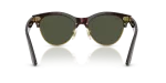 แว่นกันแดด Rayban Clubmaster Way RB2341-990/31 Red Havana On Gold Green Rayban RB2341 990/31 ขาแว่นด้านใน