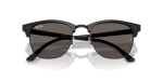 แว่นกันแดด Rayban Clubmaster Low Bridge Fit RB3016F-1464B1 Black on Black Dark Grey Rayban Clubmaster RB3016F-1464B1 close-up ด้านหน้า