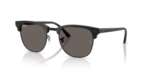 Rayban Clubmaster RB3016F-1464B1 แว่นกันแดดสีดำพื้นดำเลนส์เทาเข้ม ทุกเพศ