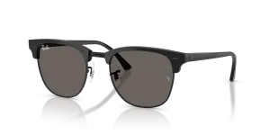 Rayban Clubmaster RB3016F-1464B1 แว่นกันแดดสีดำพื้นดำเลนส์เทาเข้ม ทุกเพศ