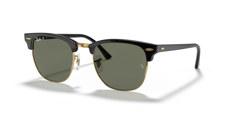 Rayban RB3016F 901/58 แว่นกันแดดสีดำล้วน Low Bridge Fit เลนส์ G-15 โพลาไรซ์เขียว ยูนิเซ็กซ์