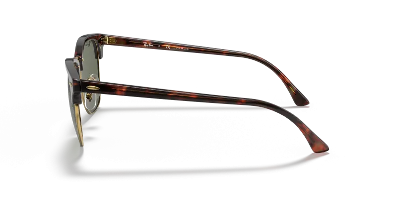 แว่นกันแดด Rayban RB3016F 990/58 มุมข้าง โครงสร้างคานต่ำ Low Bridge Fit ลายฮาวานาแดงอบอุ่น