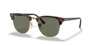 Rayban RB3016F 990/58 แว่นกันแดดลายฮาวานาแดง Low Bridge Fit เลนส์ G-15 โพลาไรซ์เขียว ยูนิเซ็กซ์