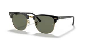 Rayban RB3016 901/58 แว่นกันแดดสีทองและดำ เลนส์ G-15 โพลาไรซ์เขียว ยูนิเซ็กซ์