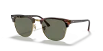 แว่นกันแดด Rayban Clubmaster RB3016-990/58 Havana Gold G-15 Green Polarized Rayban RB3016 990/58 แว่นกันแดดลายเต่าพื้นทอง เลนส์ G-15 โพลาไรซ์เขียว ยูนิเซ็กซ์