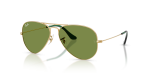 แว่นกันแดด Rayban Aviator RB3025-001/4E Arista Gold Green Rayban RB3025 001/4E แว่นกันแดดทองอะริสต้า-เขียว สำหรับทุกเพศ