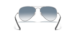 แว่นกันแดด Rayban Aviator RB3025-003/3F Silver Light Blue Gradient Rayban RB3025 003/3F ขาแว่นด้านใน