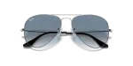แว่นกันแดด Rayban Aviator RB3025-003/3F Silver Light Blue Gradient Rayban RB3025 003/3F close-up ด้านหน้า