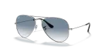 แว่นกันแดด Rayban Aviator RB3025-003/3F Silver Light Blue Gradient Rayban RB3025 003/3F แว่นกันแดดเงิน-ฟ้าไล่ระดับ สำหรับทุกเพศ