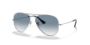 Rayban RB3025 003/3F แว่นกันแดดเงิน-ฟ้าไล่ระดับ สำหรับทุกเพศ