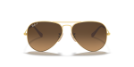 แว่นกันแดด Rayban Aviator RB3025-112/M2 Matte Gold Brown Polarized Rayban RB3025 112/M2 ด้านหน้า