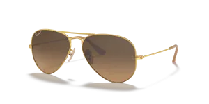 Rayban RB3025 112/M2 แว่นกันแดดทองด้าน-น้ำตาลโพลาไรซ์ สำหรับทุกเพศ