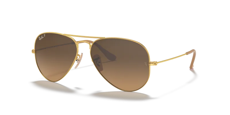 Rayban RB3025 112/M2 แว่นกันแดดทองด้าน-น้ำตาลโพลาไรซ์ สำหรับทุกเพศ