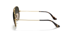 แว่นกันแดด Rayban Aviator RB3025-181/71 Arista Gold Gray Gradient แว่นกันแดด Rayban RB3025 181/71 มุมข้าง ทรงนักบิน Havana Collection