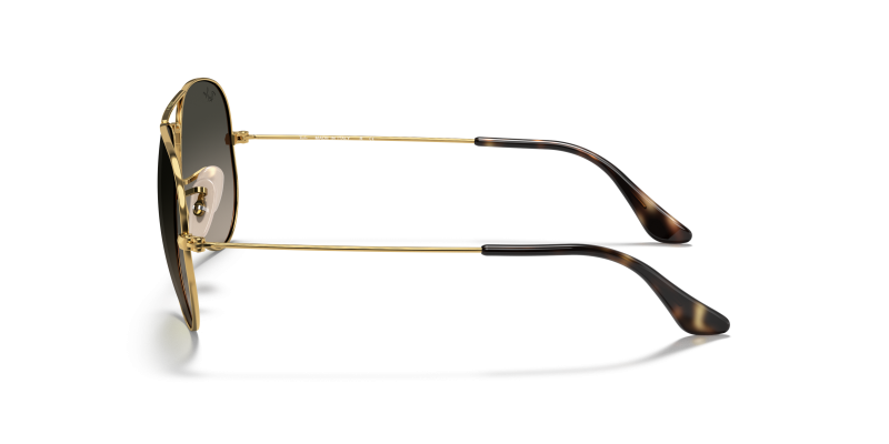 แว่นกันแดด Rayban RB3025 181/71 มุมข้าง ทรงนักบิน Havana Collection