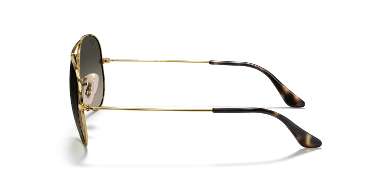 แว่นกันแดด Rayban RB3025 181/71 มุมข้าง ทรงนักบิน Havana Collection