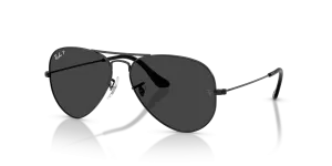 แว่นกันแดด Rayban RB3025-928648 มุมเฉียง สีดำ สำหรับทุกเพศ