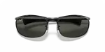 แว่นกันแดด Rayban Olympian I Deluxe RB3119M-002/58 Black G-15 Green Polarized Rayban RB3119M 002/58 close-up ด้านหน้า
