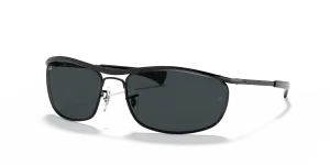 Rayban RB3119M 002/R5 แว่นกันแดดสีดำ เลนส์น้ำเงิน ยูนิเซ็กซ์