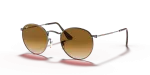 แว่นกันแดด Rayban Round Metal RB3447N-004/51 Gunmetal Light Brown Gradient Rayban RB3447N 004/51 แว่นกันแดดสีกันเมทัล เลนส์น้ำตาลไล่ระดับ ผู้ชาย