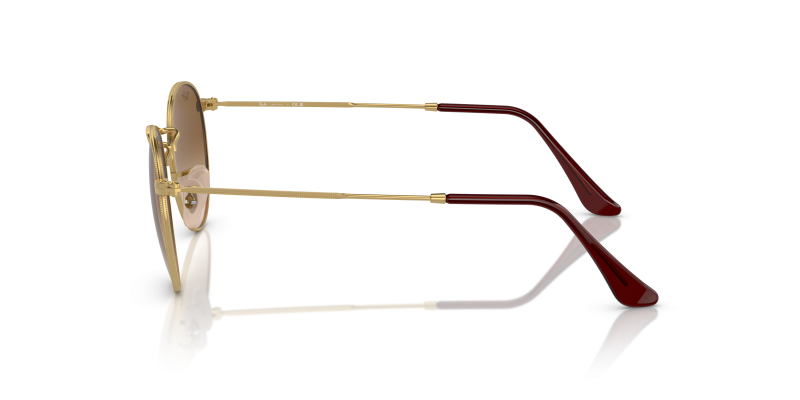 แว่นกันแดด Rayban RB3447 001/51 มุมข้าง ทรงกลมโลหะ Round Metal
