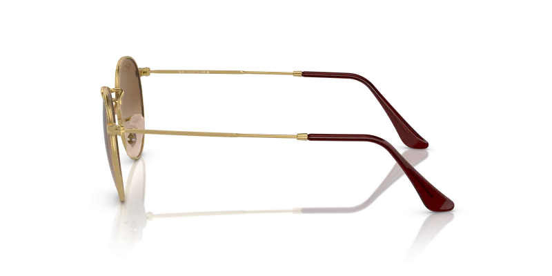 แว่นกันแดด Rayban RB3447 001/51 มุมข้าง ทรงกลมโลหะ Round Metal