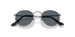 แว่นกันแดด Rayban Round Metal RB3447-029/R5 Matte Gunmetal Blue แว่นกันแดด Rayban RB3447-029/R5 close-up ด้านหน้า