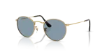 แว่นกันแดด Rayban Round Metal RB3447-921956 Arista Blue แว่นกันแดด Rayban RB3447-921956 มุมเฉียง สี Arista สำหรับผู้ชาย