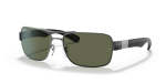 Rayban RB3522 004/9A แว่นกันแดดสีกันเมทัล เลนส์เขียว G-15 โพลาไรซ์ ผู้ชาย