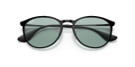 แว่นกันแดด Rayban Erika Metal RB3539-002/Q5 Black Blue Photochromic Green Gradient Rayban RB3539 002/Q5 close-up ด้านหน้า