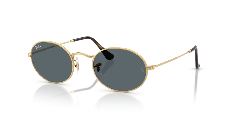 Rayban RB3547N 001/R5 แว่นกันแดดเลนส์แบนสีน้ำเงิน ทั้งสองเพศ